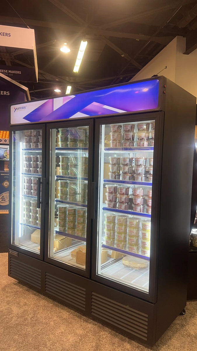 Household freezers have less refrigeration than commercial freezers