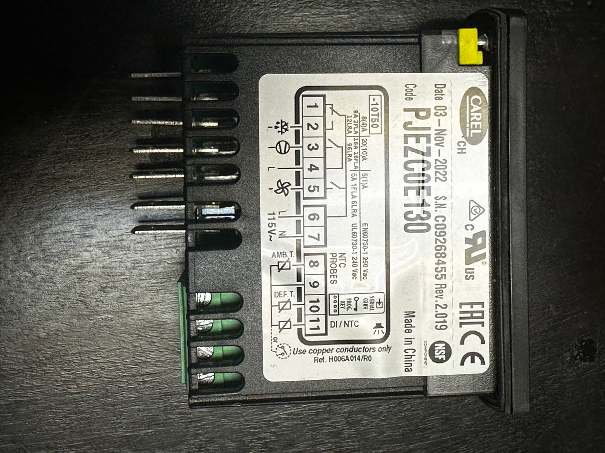 Commercial Refrigerator Carel Digital Controller PJEZCOE130 - 02