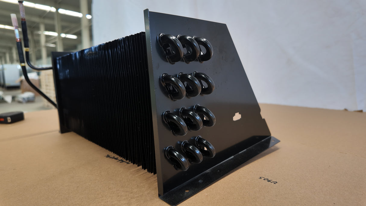 Evaporator for single door cooler above 22'' wide