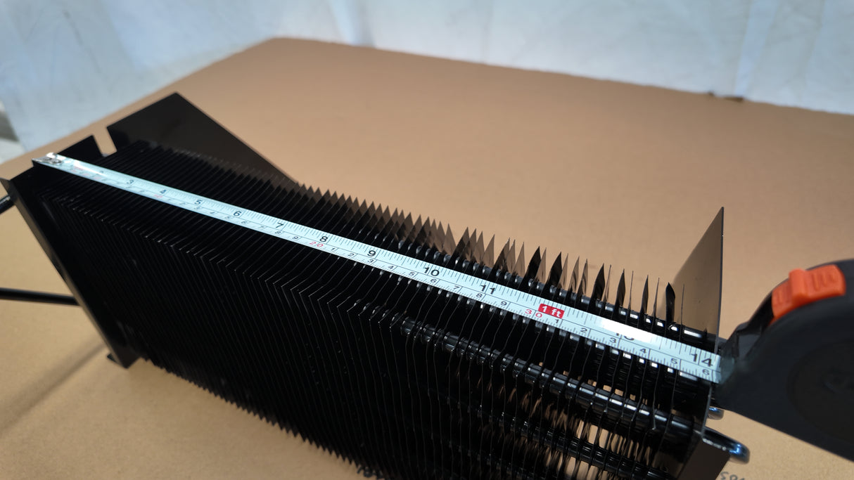 Evaporator for single door cooler above 22'' wide