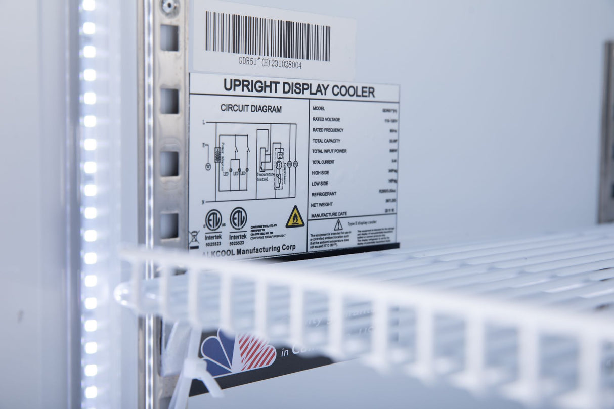 GDR51H Swing Glass Door Merchandiser Refrigerator 05