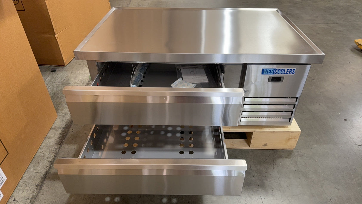 Webcoolers CBR-48 width 50'' Drawer Refrigerated Chef Base Stainless Steel