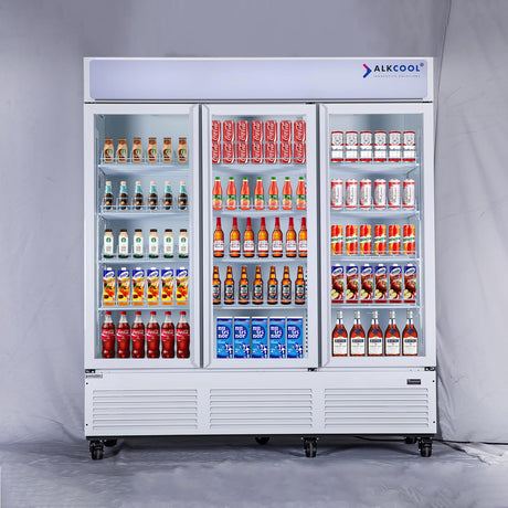 TGDR70 Ful Pearl White Three Door Commercial Refrigerator 10