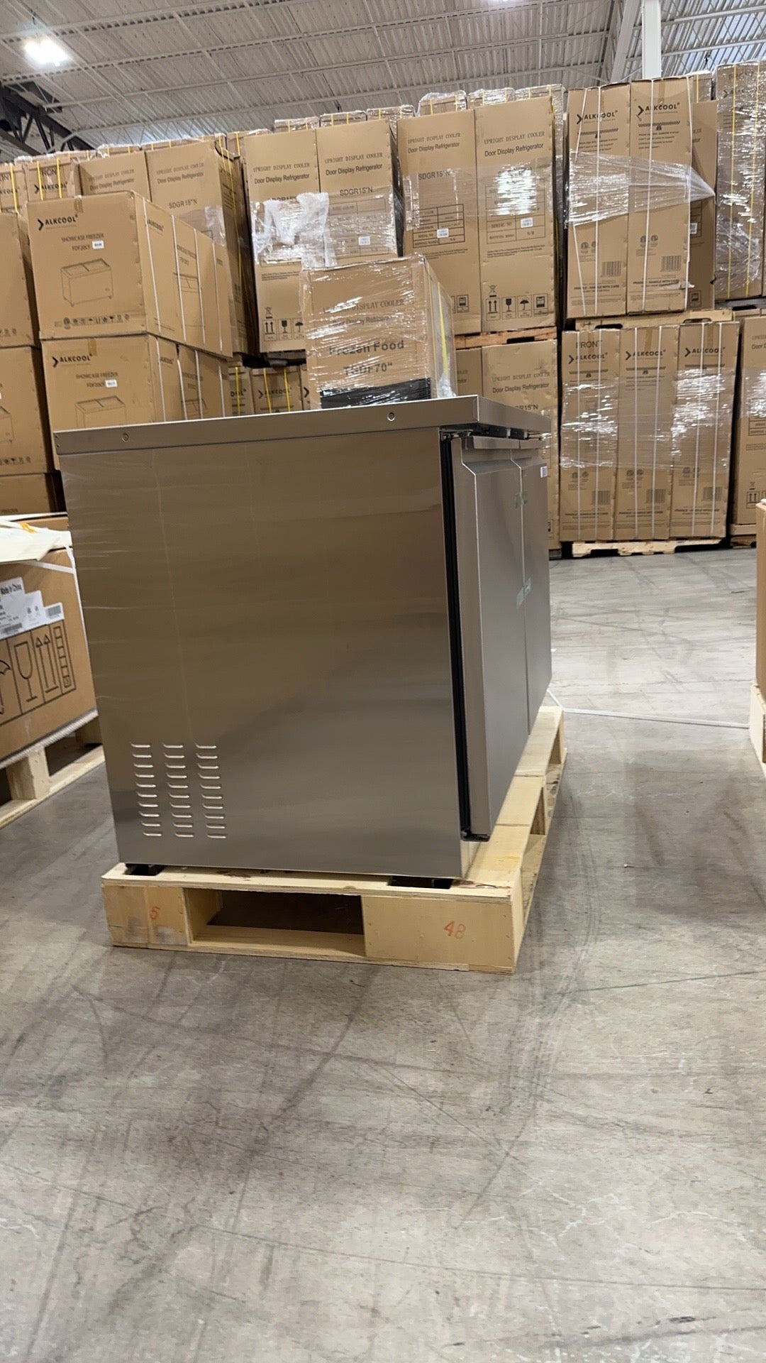 Webcoolers UC-48 48'' Countertop Two Section Door Refrigerators