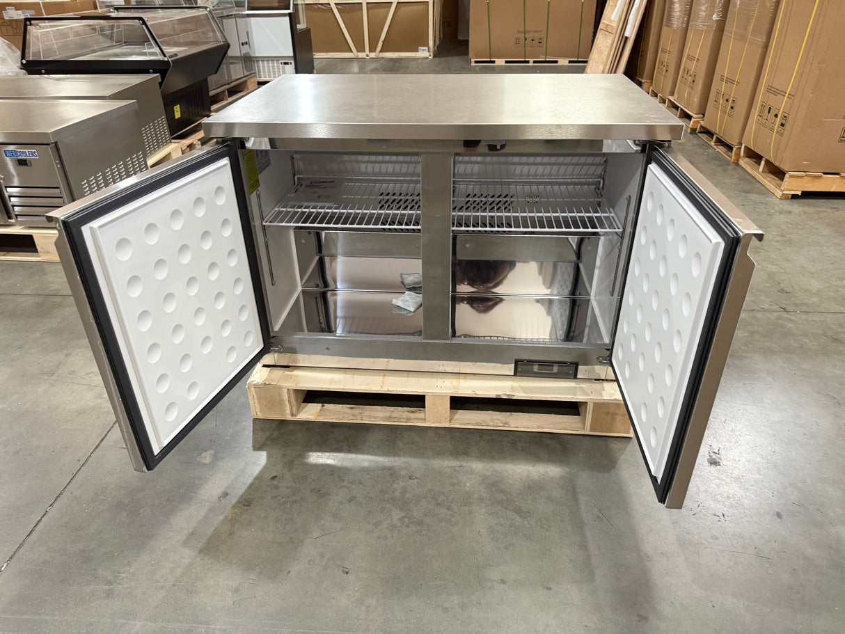 Webcoolers UC-60 60" Undercounter Two Section Door Refrigerator