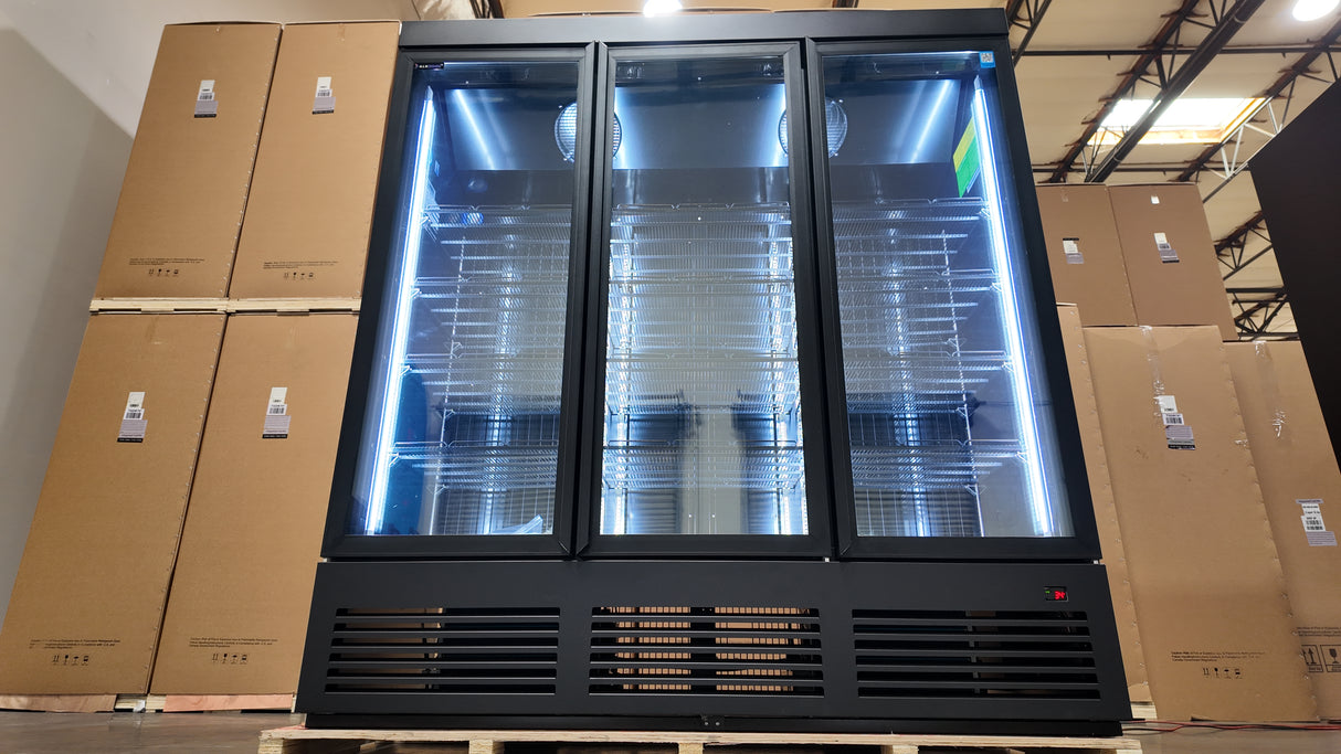 Bottom Compressor Display Freezer with Front Air Intake