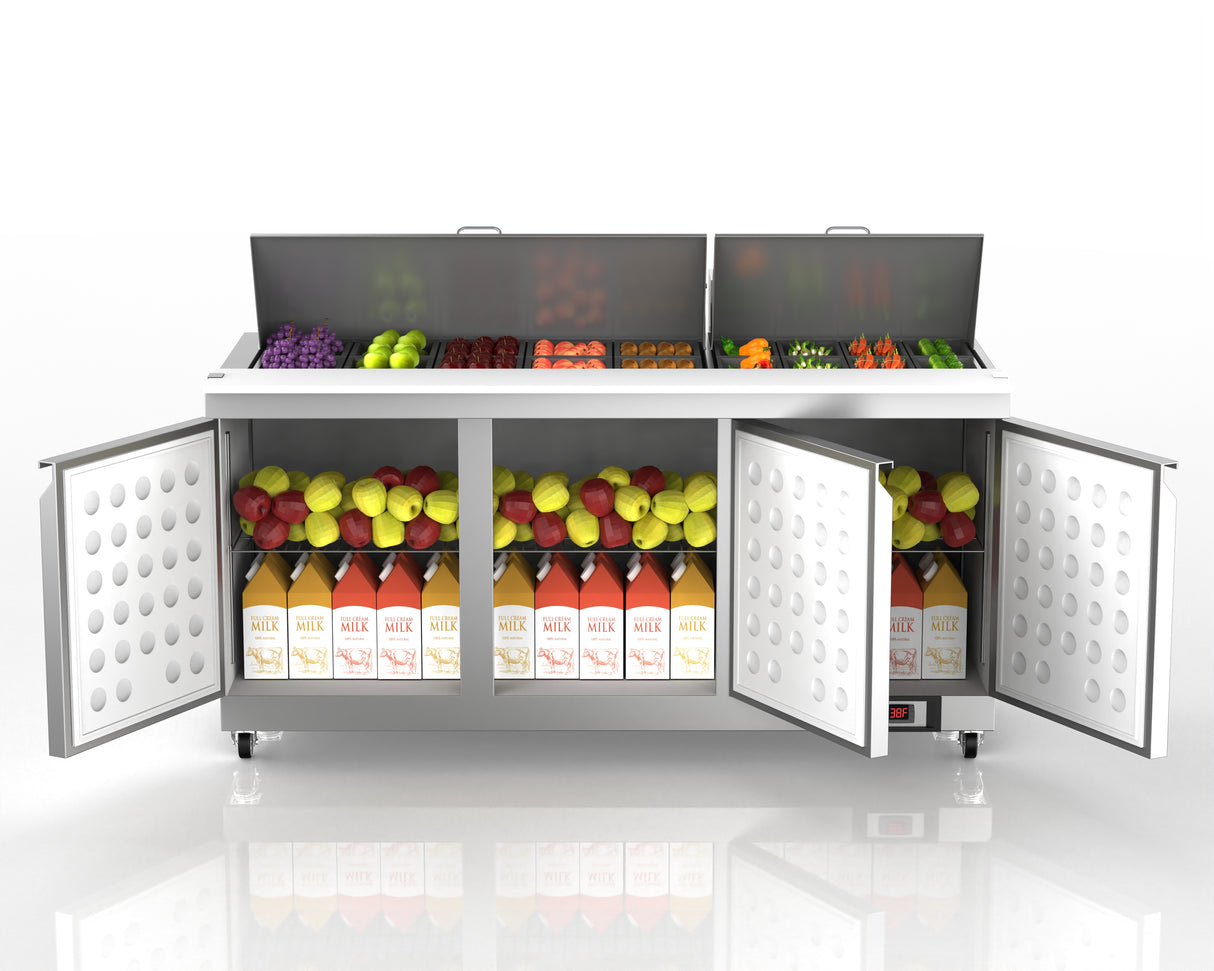 Specification label showing R290 refrigerant and plug details