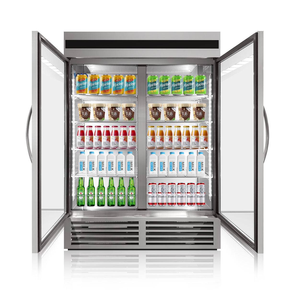 Interior View – GDR55H Commercial Refrigerator Shelving