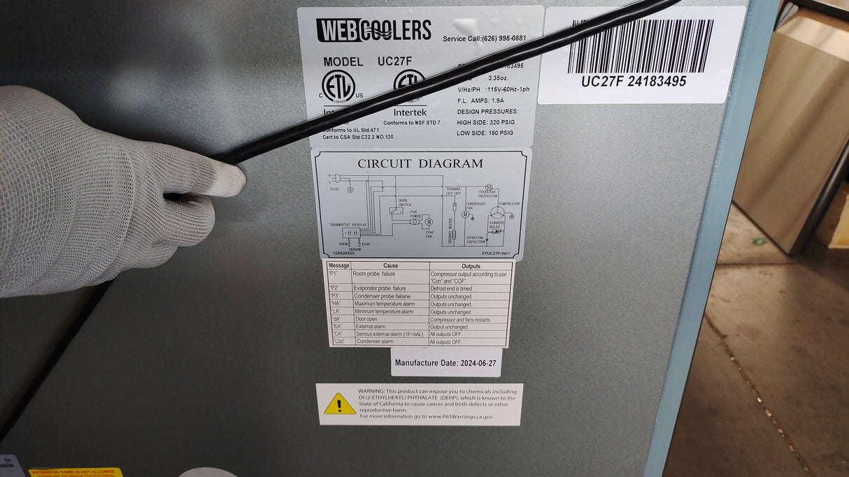 Side Profile – HC-29RG Commercial Fridge for Compact Spaces