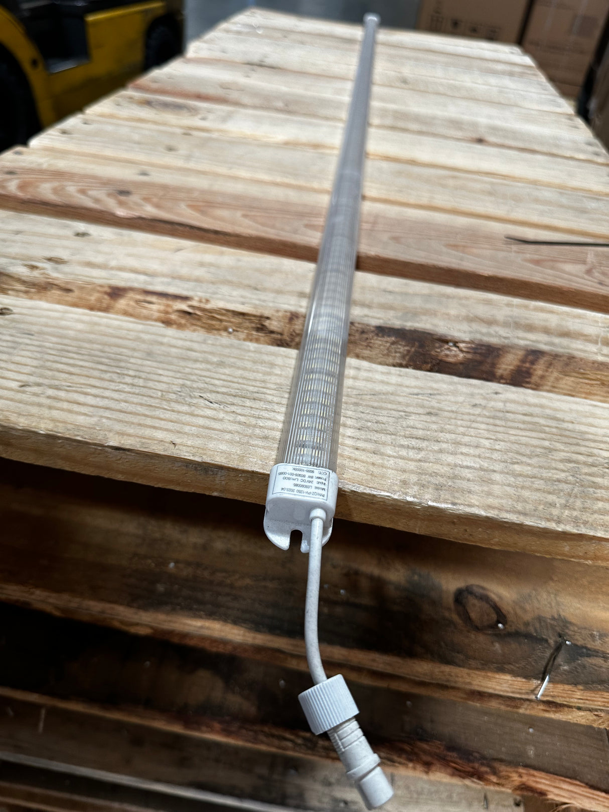 Middle Bar LED Lighting Installed in Commercial Double Door Refrigerator