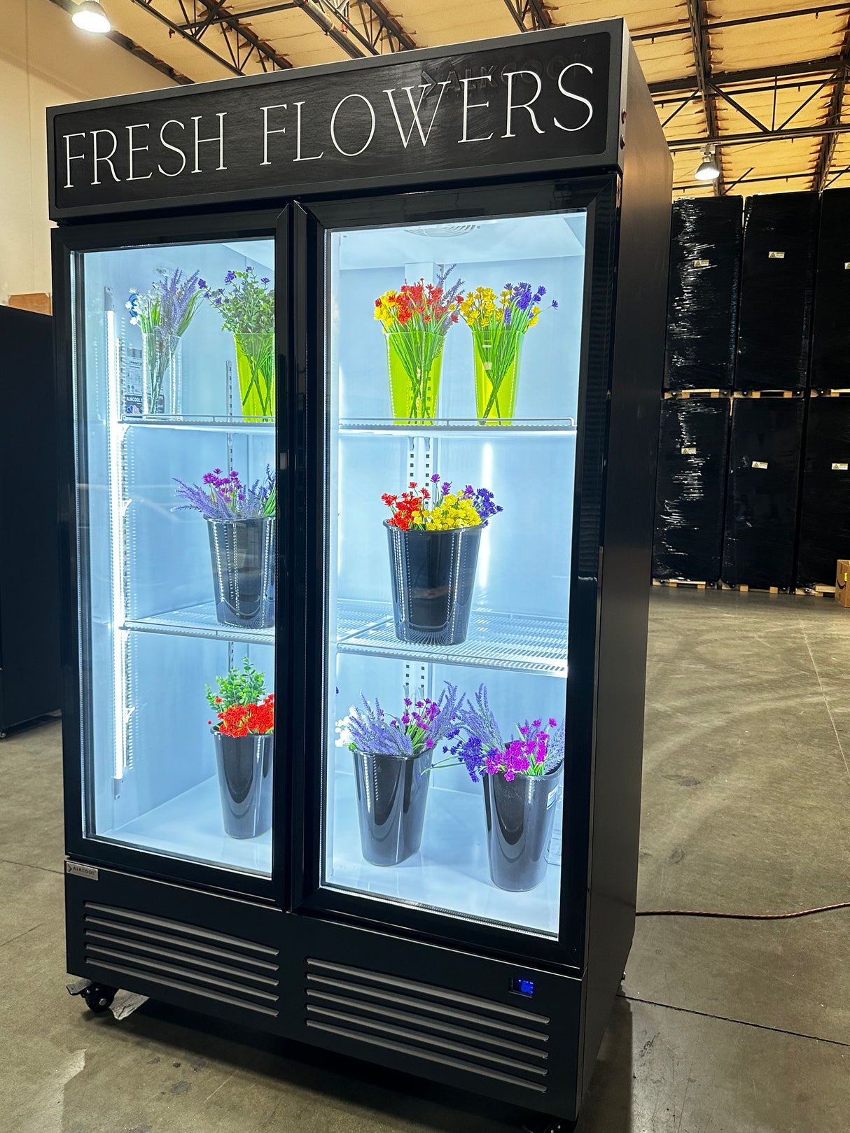 NAFCOOL Commercial Floral Refrigerator with Bottom-Mounted Compressor