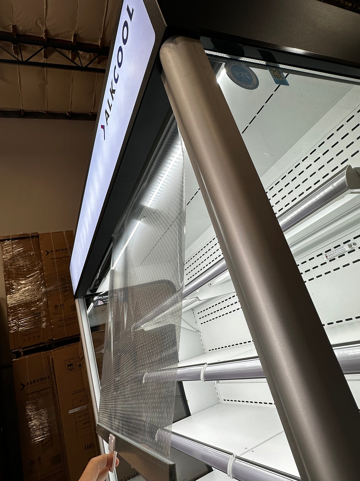 NAFCOOL OFC46-15 Open Display Cooler with 4 Adjustable Shelves