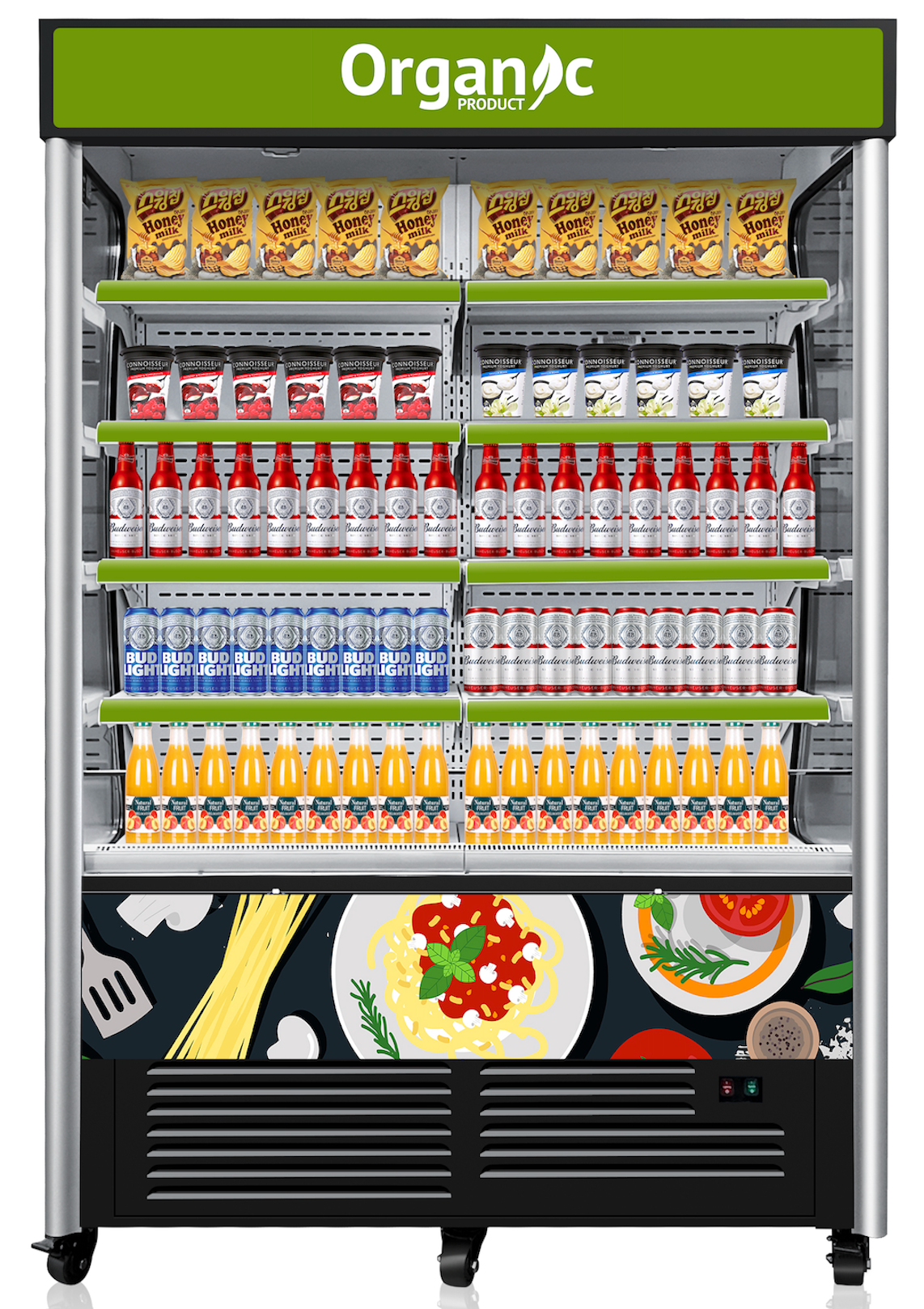 NAFCOOL OFC46-15 Commercial Refrigerator Front View
