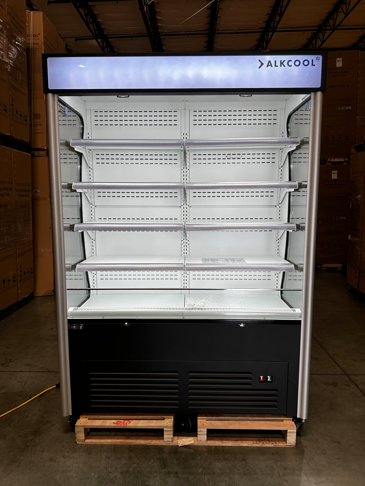 NAFCOOL OFC46-15 Freestanding Open Refrigerator with White Interior