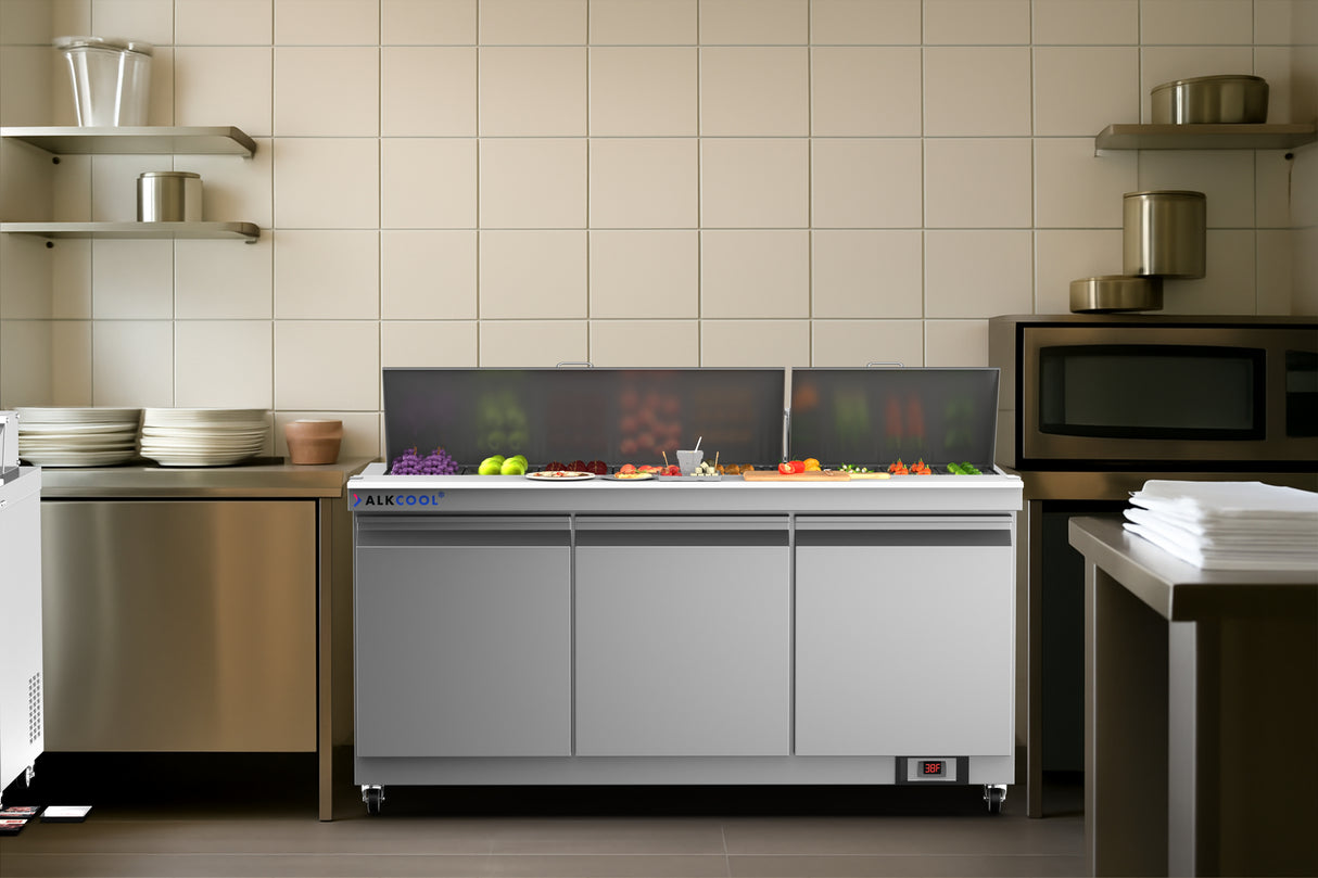 Rear ventilation and cooling system of 18 cu ft commercial refrigerator