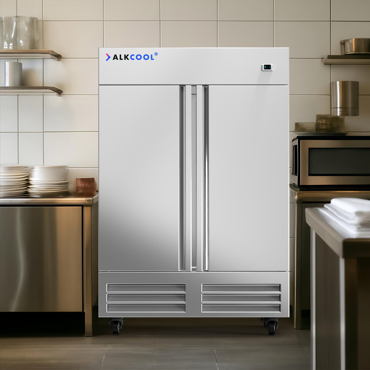 RI-54F Freezer with Dixell Digital Controller – Front Panel Close-Up