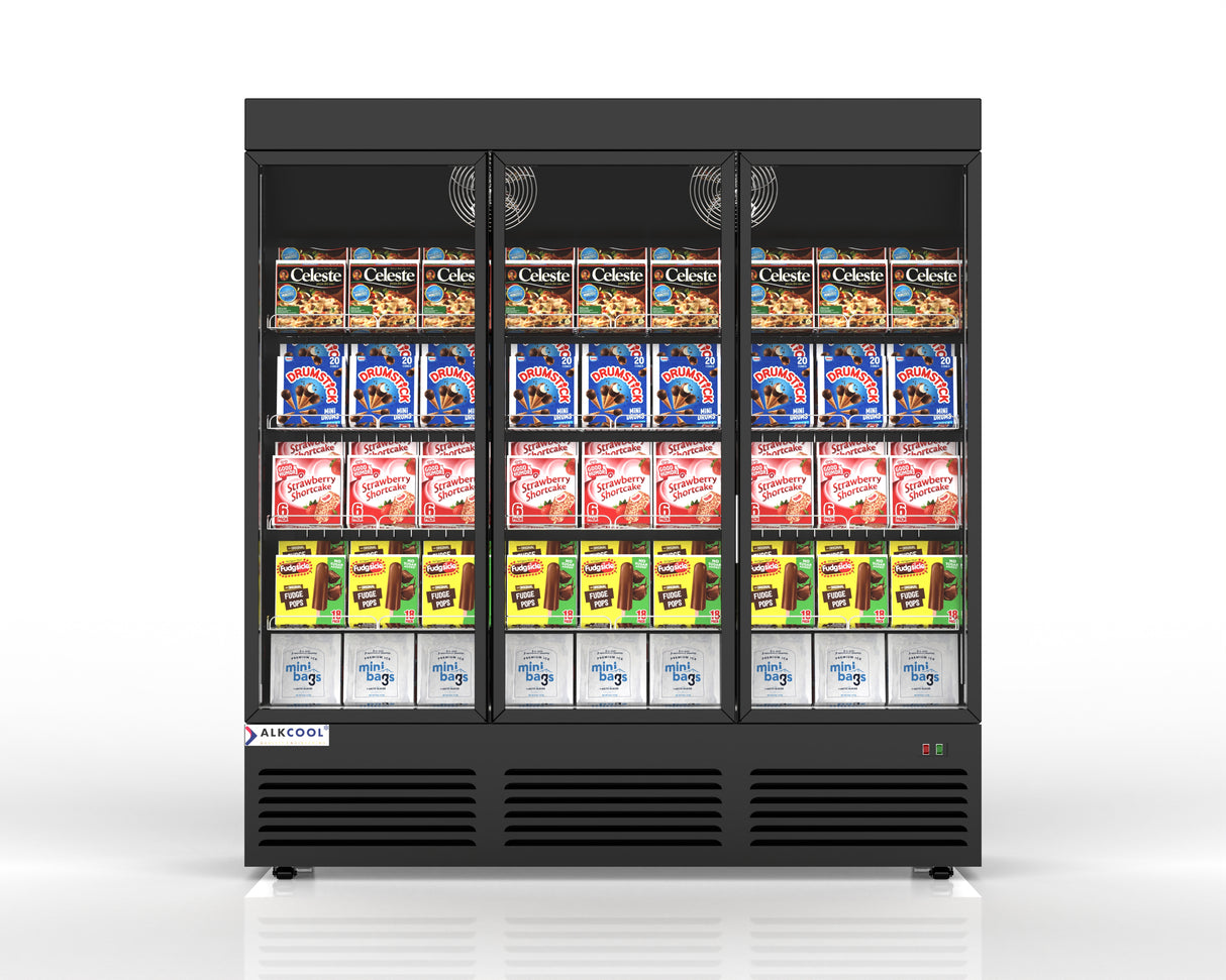 TGDF Series Visual Freezer – Large Capacity Display with Black Exterior