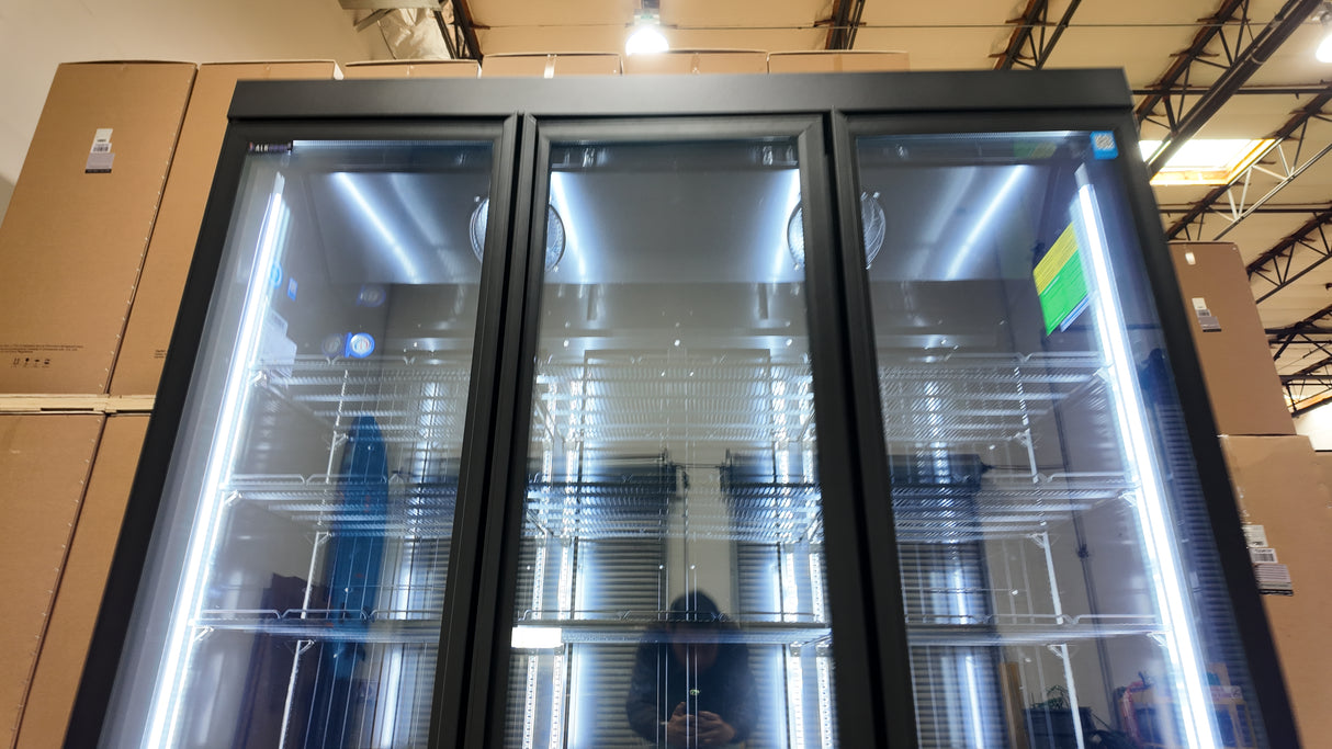 Commercial Display Freezer with 12 Adjustable Shelves