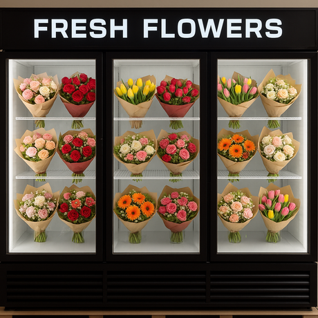 NAFCOOL Refrigerated Glass Door Floral Case