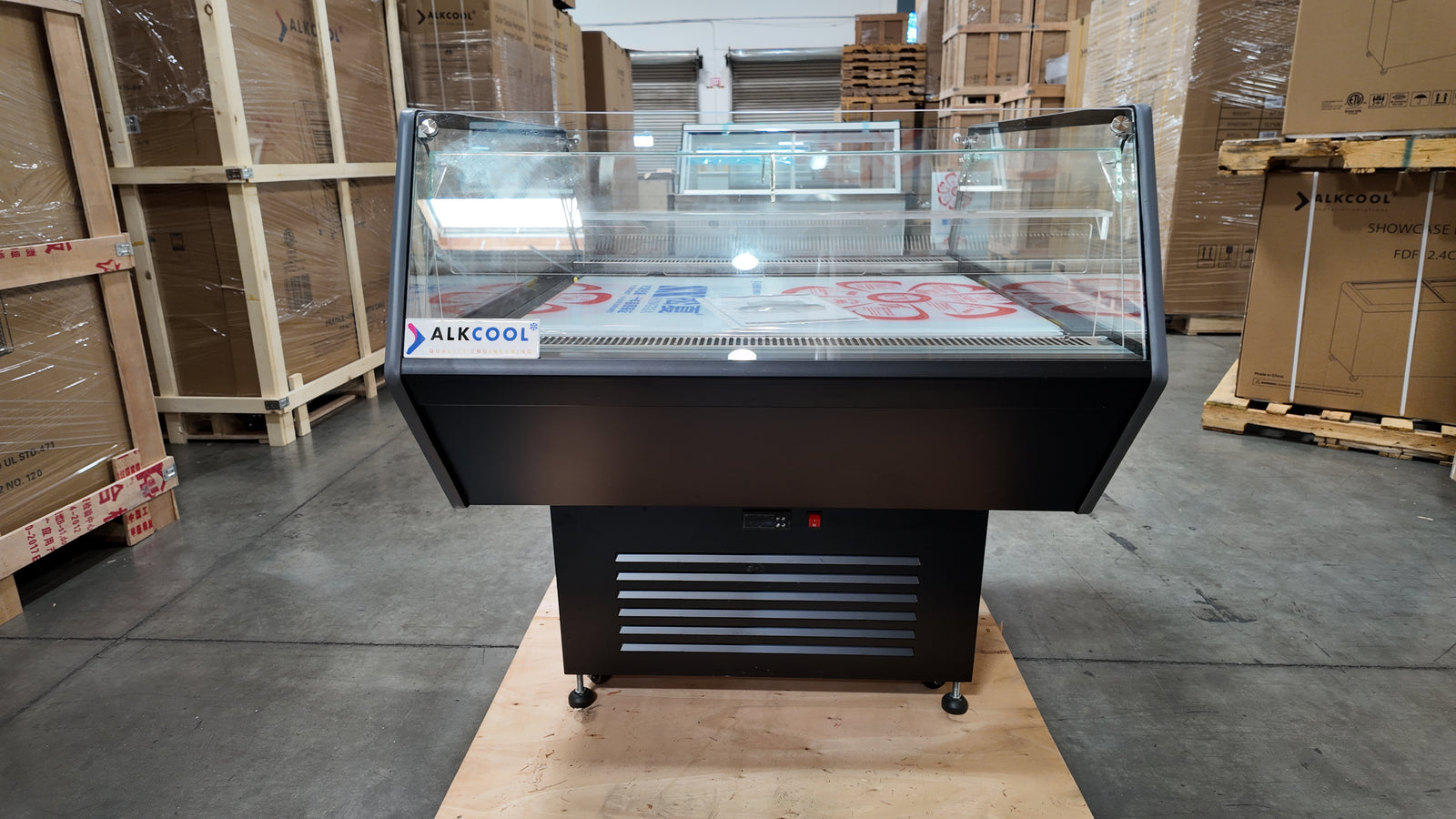 Horizontal Air Curtain Self-Service Island Cases