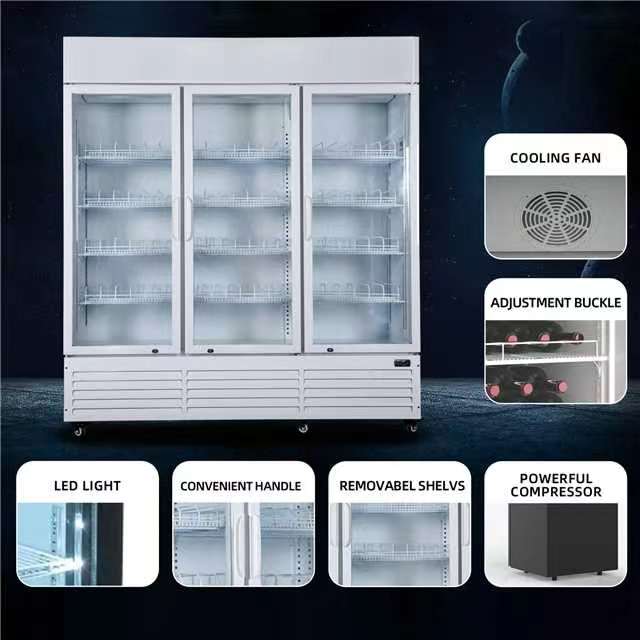 Three door commercial refrigerator 