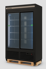 GDR47(S) ‎47.2'' Width Two Section Sliding Glass Door Merchandiser Refrigerator