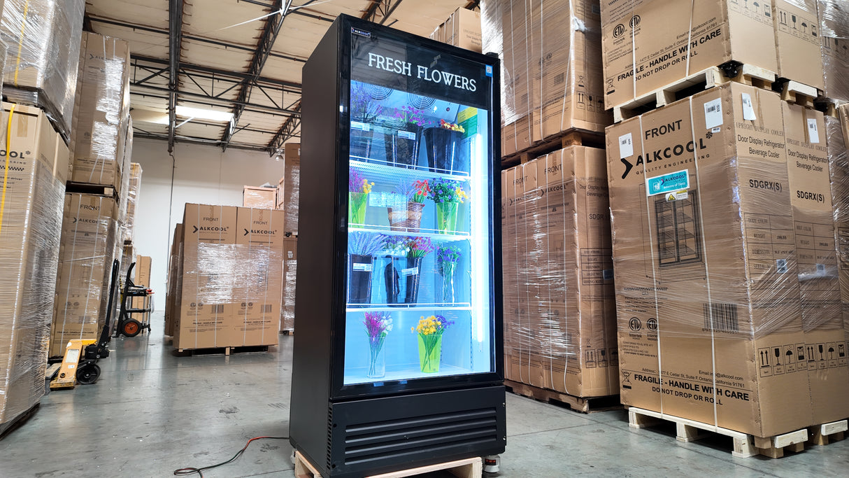 34.5” Wide One Section Floral Display Cooler