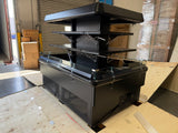 67'' Black Island Multi-Deck Open Air Curtain Merchandiser - 208V