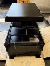 67'' Black Island Multi-Deck Open Air Curtain Merchandiser - 208V