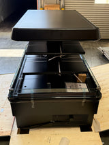 67'' Black Island Multi-Deck Open Air Curtain Merchandiser - 208V