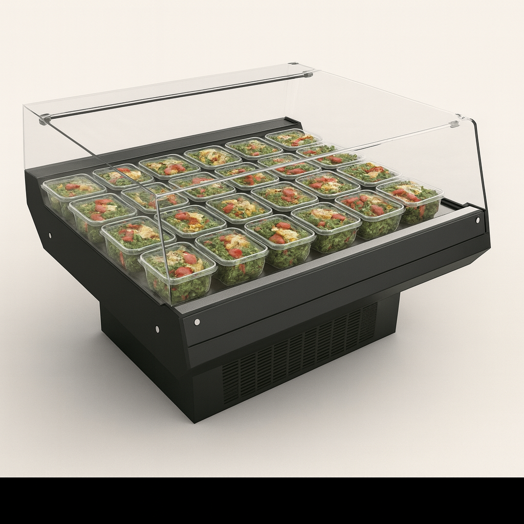 Model 4Y36  36'' Width 44''depth Refrigerated Case Horizontal air curtain self-contained merchandiser