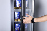 ALKCOOL refrigerator with LED interior light and quiet compressor operation
