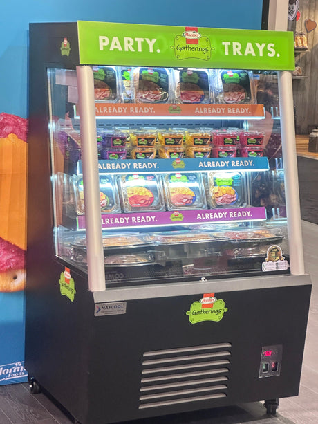Erina 36'' Steel Open Air Grab Go Display Refrigerator - NAFCOOL