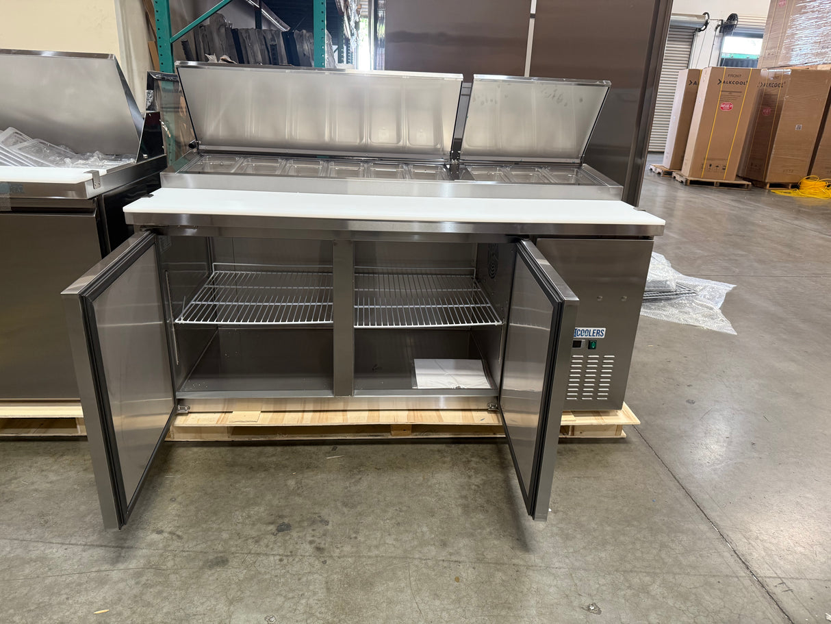 Webcoolers PPT-67 70" Pizza Prep Table Refrigerator (Two Section)