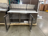 Webcoolers PPT-67 70" Pizza Prep Table Refrigerator (Two Section)