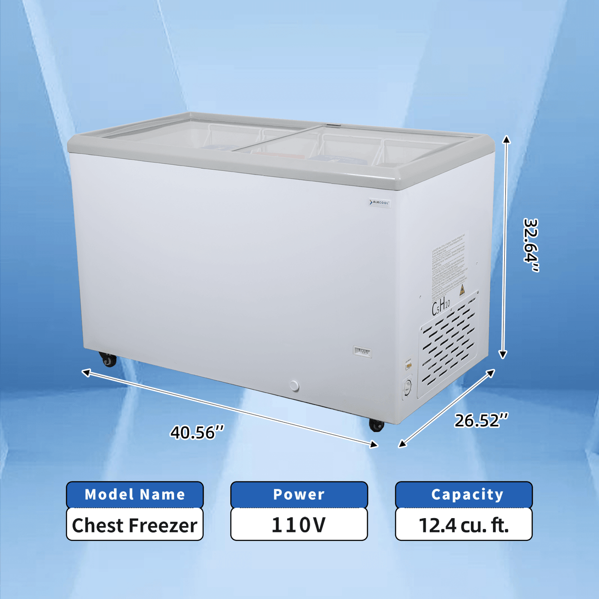 FDF12.4CF Horizontal Freezer - NAFCOOL Commercial Refrigerator - NAFCOOL