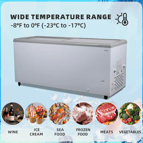 FDF20CF Horizontal Freezer - NAFCOOL Commercial Refrigerator - NAFCOOL