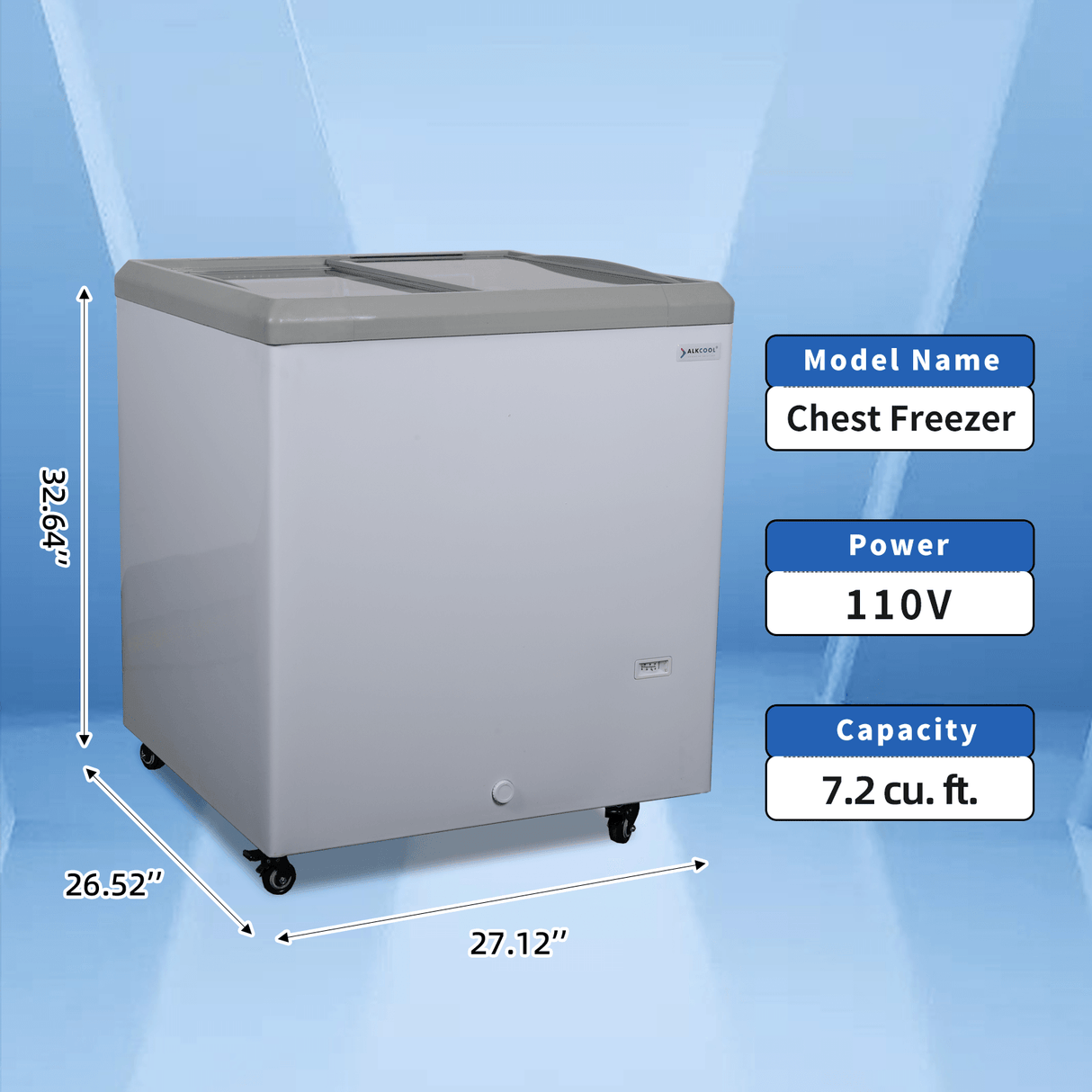 FDF7.2CF Horizontal Freezer - NAFCOOL Commercial Refrigerator - NAFCOOL
