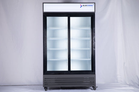 GDR47S Two Section Sliding Glass Door Merchandiser Refrigerator 02
