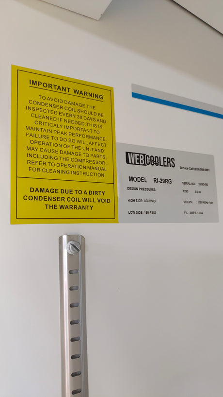 HC-29RG 29‘’ Stainless Steel Glass Door Reach-In Refrigerator