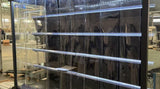 Magnetic curtain for open air cooler