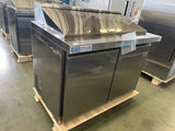 Webcoolers SSPT-S48 48" Salad & Sandwich Prep Table Refrigerator (Two Sections)
