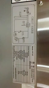 Webcoolers PPT-67 70" Pizza Prep Table Refrigerator (Two Section)