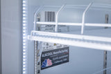 Boost impulse sales with this NAFCOOL LED-lit 3-door refrigerator