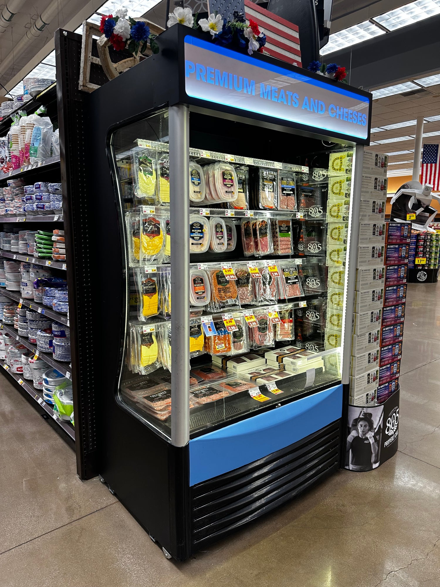 Tall commercial fridge with high-visibility LED lighting and 2-8℃ cooling