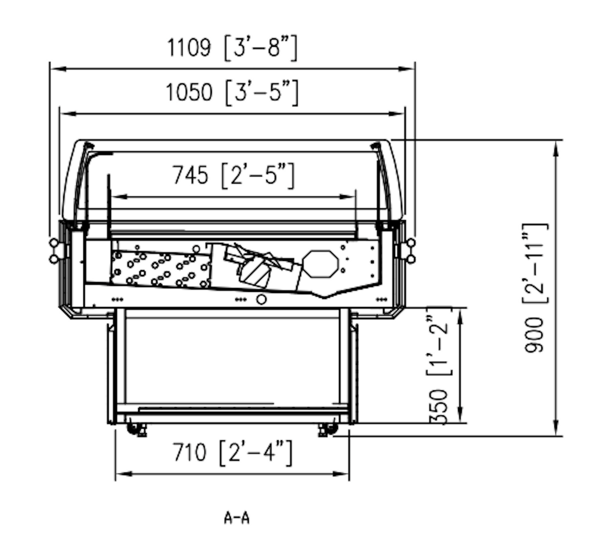 44 Depth Horizontal Air Curtain Merchandiser 04