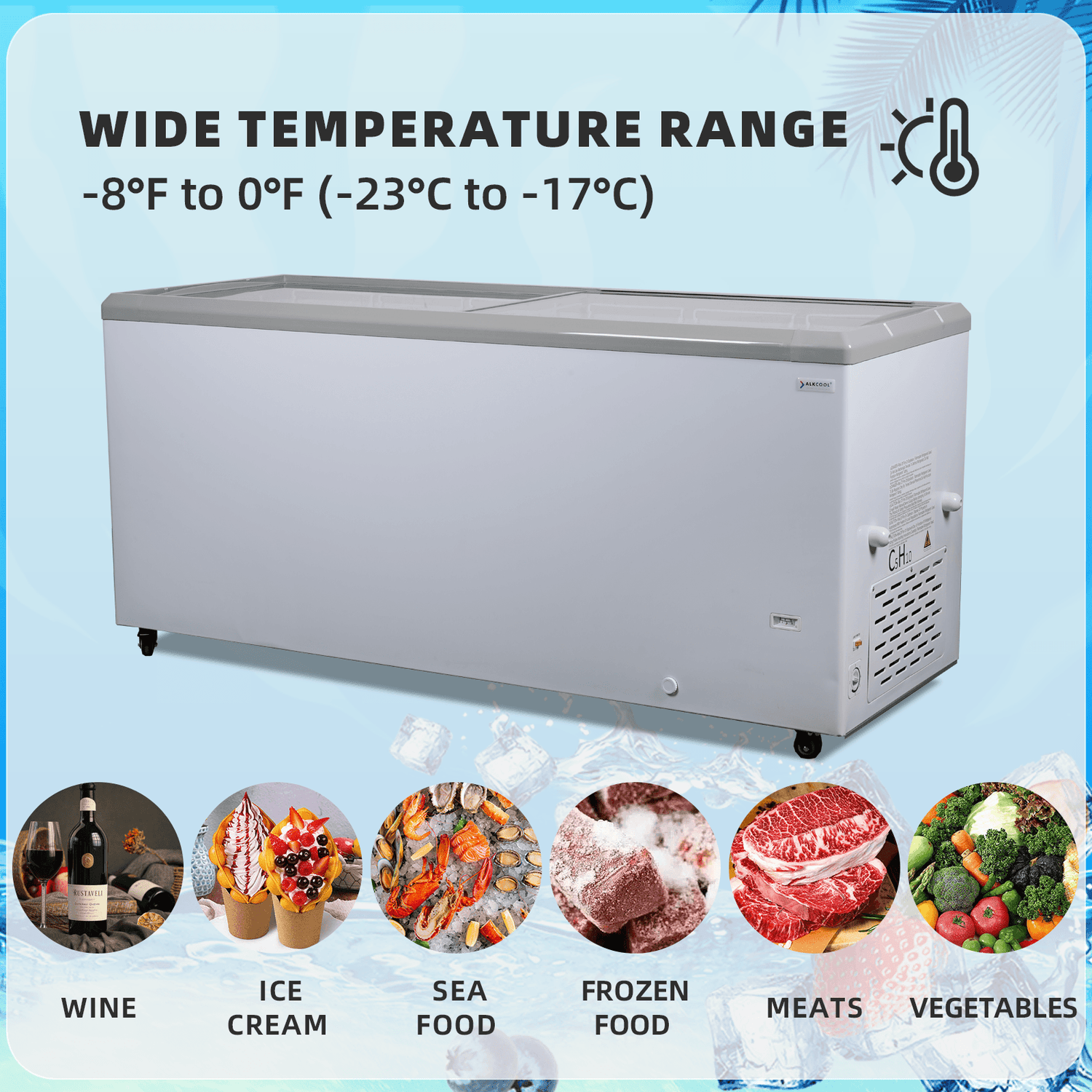 NAFCOOL freezer with R290 refrigerant and advanced cooling features