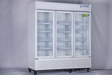 Upgrade your retail space with the NAFCOOL TGDR70 3-door commercial refrigerator 