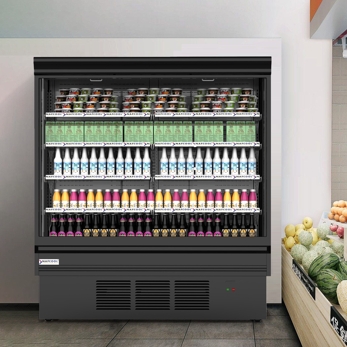 OFC 78‘’ Open Air Merchandiser Grab and Go Refrigerator Display Cooler ...