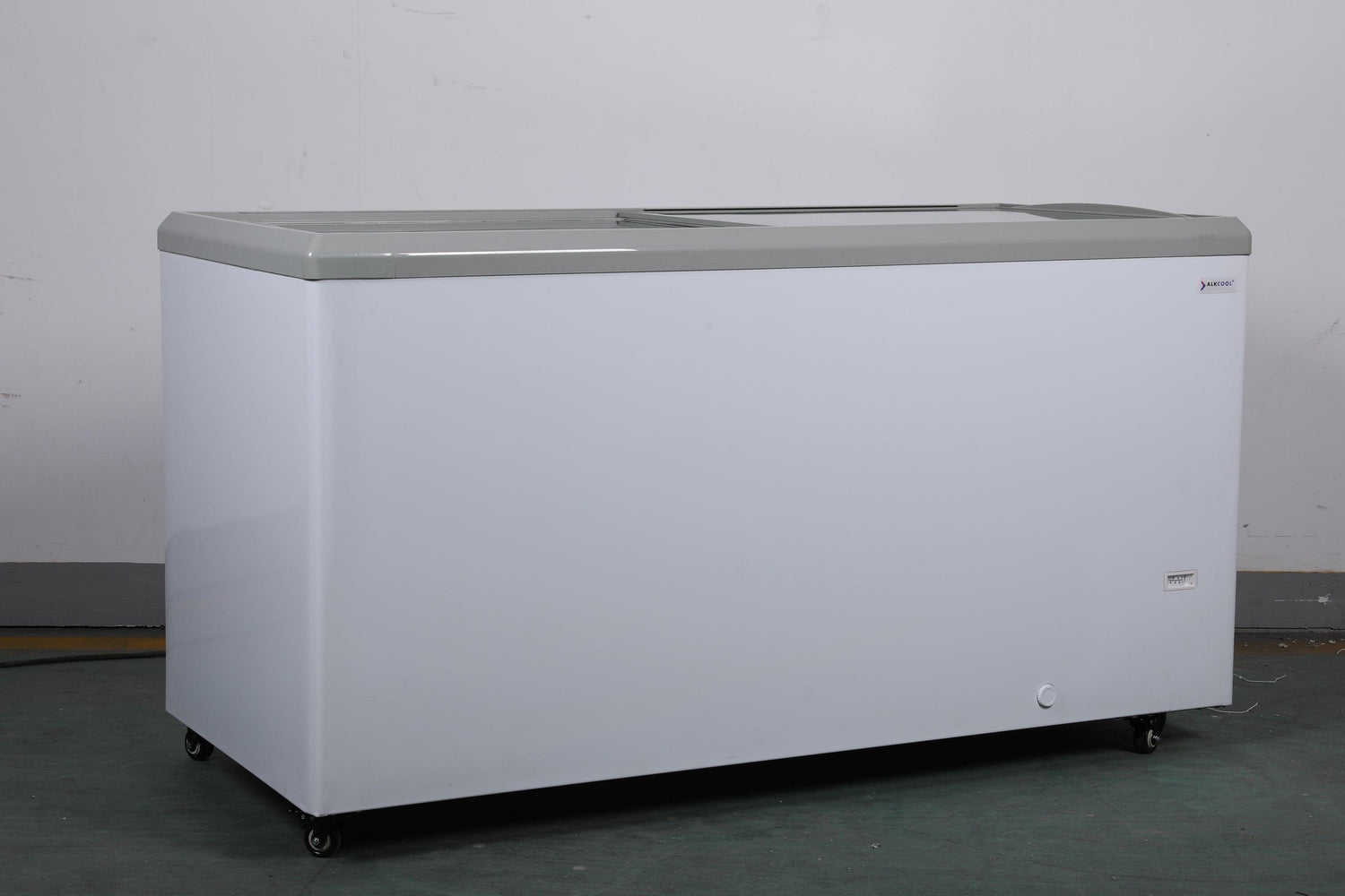 Eco-friendly freezer with spacious interior and commercial-grade compressor